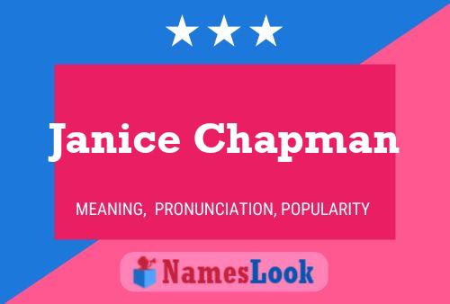 Janice Chapman Naam Poster