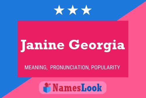 Janine Georgia Naam Poster