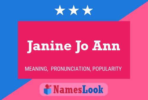 Janine Jo Ann Naam Poster