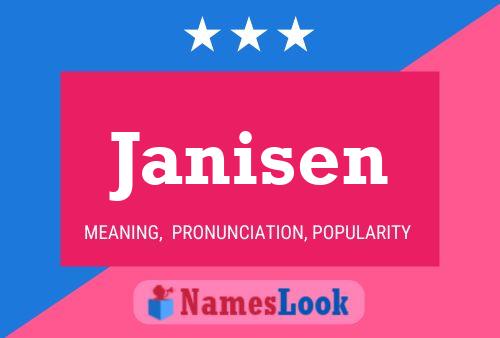 Janisen Naam Poster