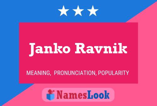 Janko Ravnik Naam Poster