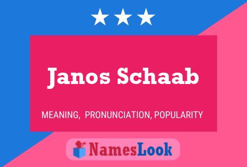 Janos Schaab Naam Poster