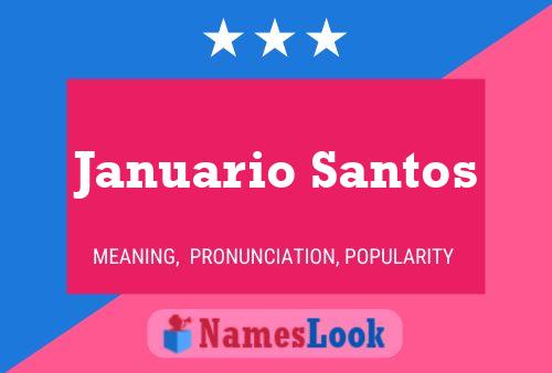 Januario Santos Naam Poster