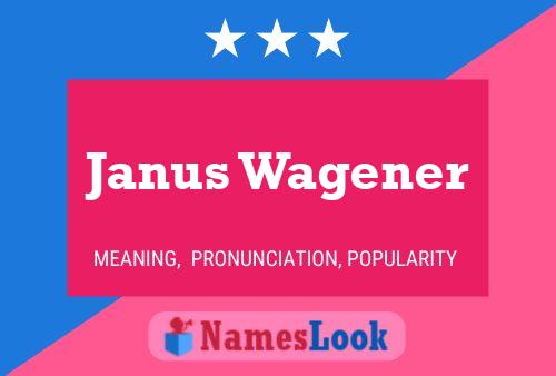 Janus Wagener Naam Poster