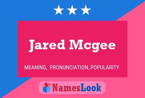 Jared Mcgee Naam Poster