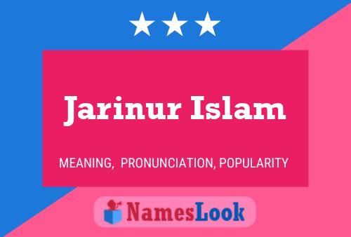 Jarinur Islam Naam Poster