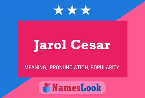 Jarol Cesar Naam Poster