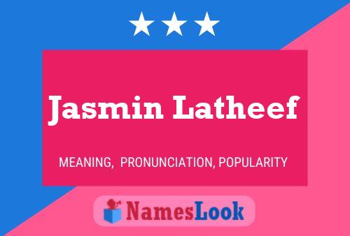 Jasmin Latheef Naam Poster