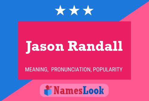 Jason Randall Naam Poster