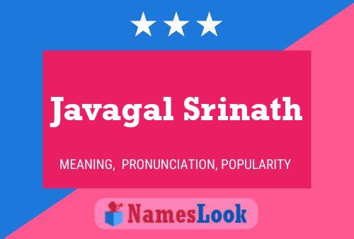 Javagal Srinath Naam Poster