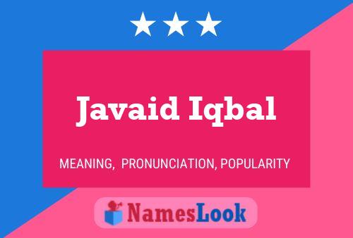 Javaid Iqbal Naam Poster