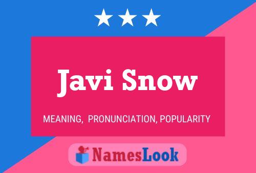 Javi Snow Naam Poster