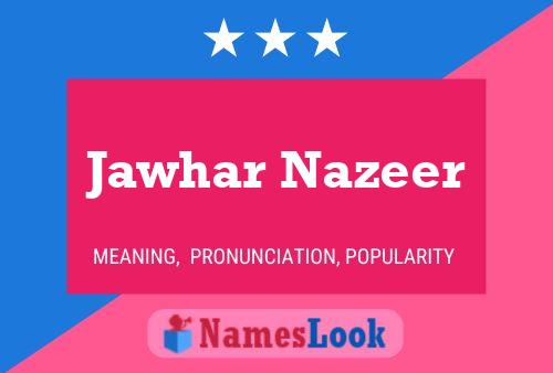 Jawhar Nazeer Naam Poster