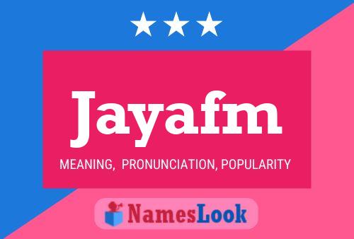 Jayafm Naam Poster