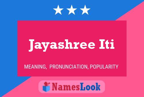 Jayashree Iti Naam Poster