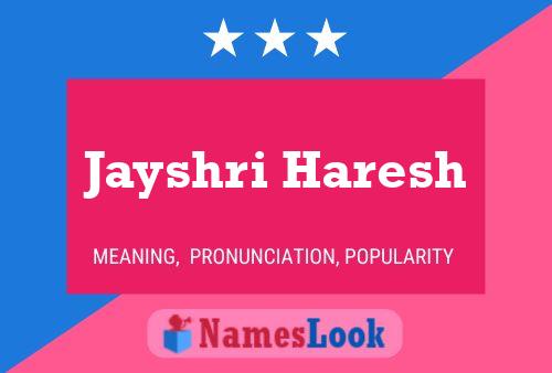 Jayshri Haresh Naam Poster