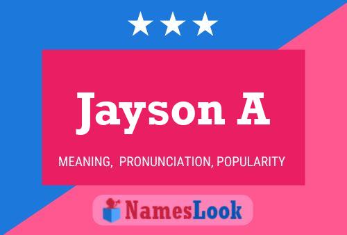 Jayson A Naam Poster