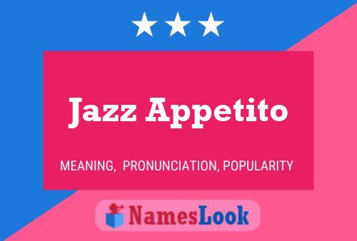 Jazz Appetito Naam Poster