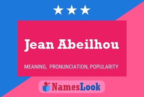 Jean Abeilhou Naam Poster