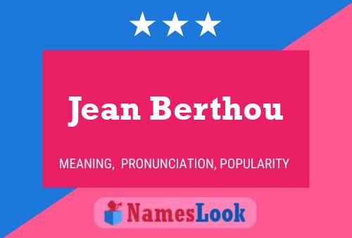 Jean Berthou Naam Poster