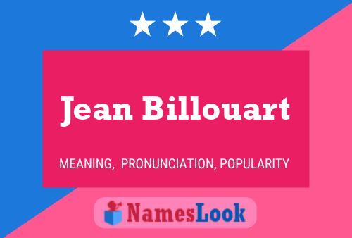 Jean Billouart Naam Poster