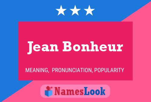 Jean Bonheur Naam Poster