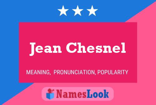 Jean Chesnel Naam Poster