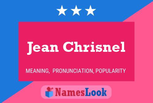 Jean Chrisnel Naam Poster