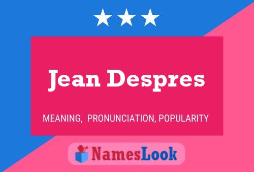 Jean Despres Naam Poster