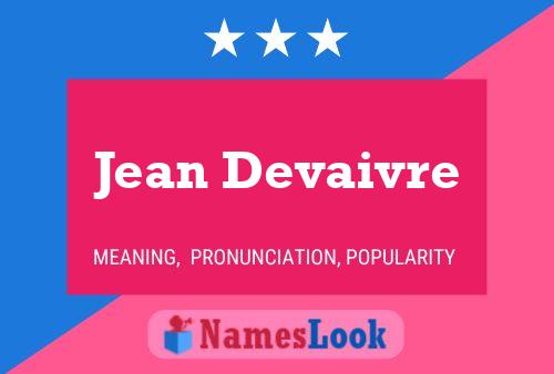 Jean Devaivre Naam Poster