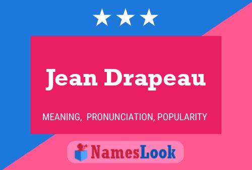 Jean Drapeau Naam Poster