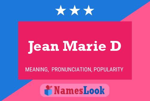 Jean Marie D Naam Poster