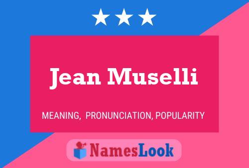 Jean Muselli Naam Poster