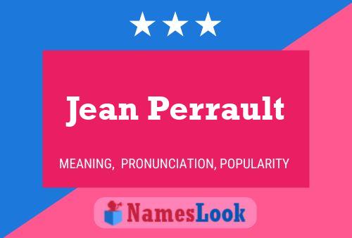 Jean Perrault Naam Poster