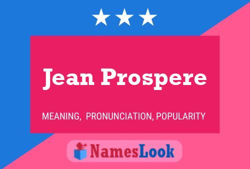 Jean Prospere Naam Poster