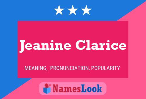 Jeanine Clarice Naam Poster