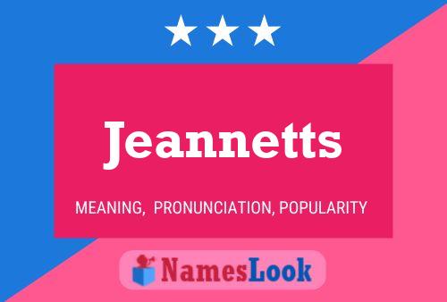 Jeannetts Naam Poster