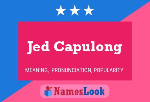 Jed Capulong Naam Poster