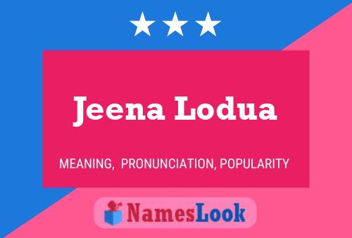 Jeena Lodua Naam Poster