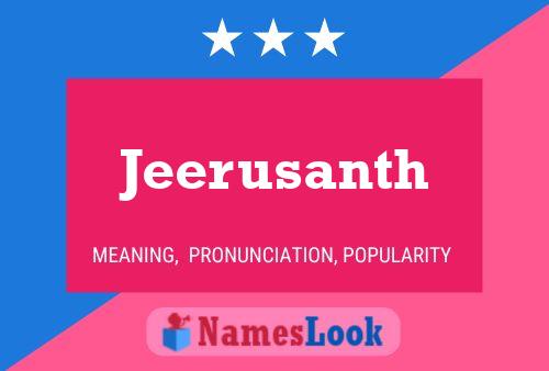 Jeerusanth Naam Poster