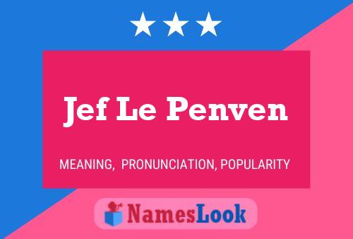 Jef Le Penven Naam Poster