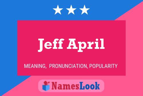 Jeff April Naam Poster