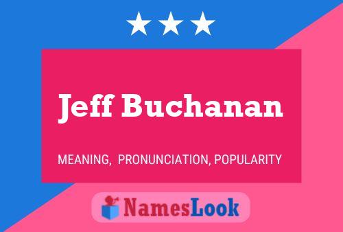 Jeff Buchanan Naam Poster