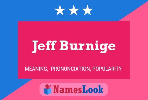 Jeff Burnige Naam Poster