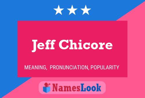 Jeff Chicore Naam Poster