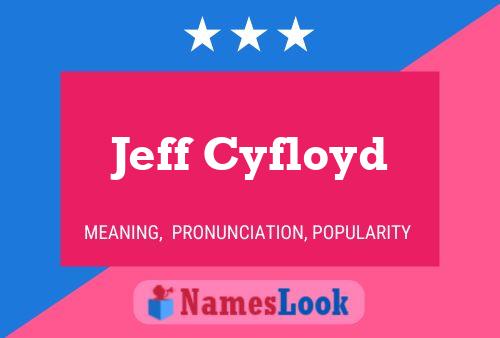 Jeff Cyfloyd Naam Poster