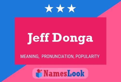 Jeff Donga Naam Poster