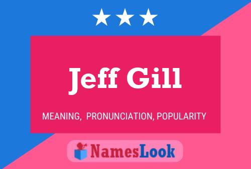 Jeff Gill Naam Poster