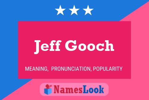 Jeff Gooch Naam Poster