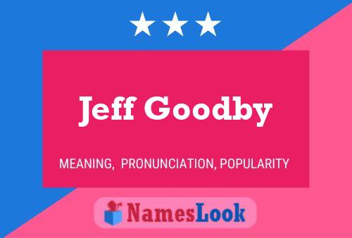 Jeff Goodby Naam Poster